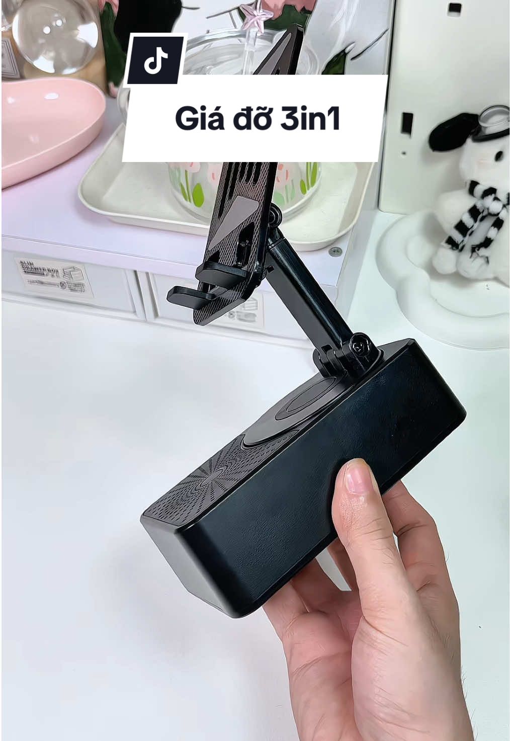 Siêu tiện luôn, giá đỡ điện thoại tích hợp loa bluetooth và sạc dự phòng #loa #loabluetooth #loabluetoothmini #giadodienthoai #sacduphong #gocnhohazy #xuhuong 