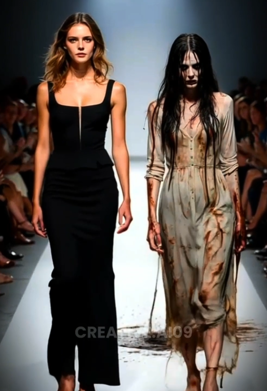 Actors take on their most famous horror roles | Fashion Show PT2 #aiart #hollywood #actors #fashion #freddy #thenun #leatherface #samara  Tobin Bell - Billy (the saw) Daveigh Chase - Samara Morgan  Robert Englund - Freddy Gunnar Hansen - Leatherface Bonnie Aarons - The nun Linda Blair - Regan MacNeil