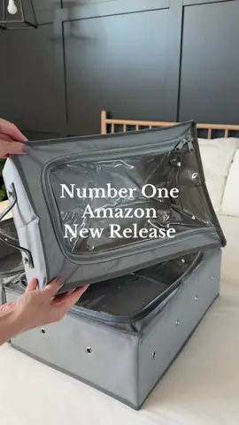 Number One Amazon NEW Release! Linked in my Amazon Shop under NEW RELEASES! This 6‑piece under‑bed storage set includes 4 small and 2 large bins linked by plastic connectors that snap together or come apart in seconds—create one giant drawer or several mini‑bins to fit your changing storage needs.  #amazon #amazonfinds #amazoncanada #amazonnewrelease #organizationhacks #organization #organizedhome  