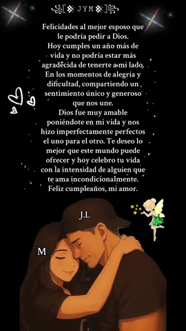 Que tu día esté iluminado por el calor del sol y tu noche esté encantada por las velas. ¡Feliz cumpleaños, mi amor! #parati #miamor #felizcumpleaños #esposo #elamordemivida #amordemivida #amorcito #chulo #teamo #felizcumpleañosamor #felizcumpleañosesposomio #🥰🥰🥰🥰❤️❤️❤️  #fy #fypage #funnyvideo #viralvideo #foryourpage #foryoupage❤️❤️ #foryoupageofficiall 