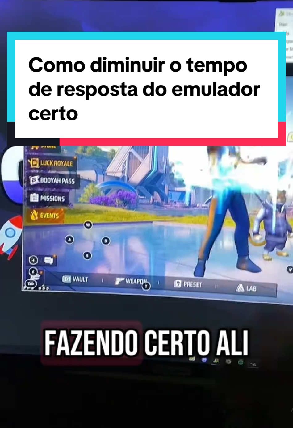 Como tirar a sensação de lag do emulador do jeito certo #kariocax_ #ff #freefire #emulador #emualdores #freefire_lover #ff2025 