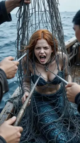 Mermaid on boat #mermaid #ai #aivideo #trendingvideo #fyp