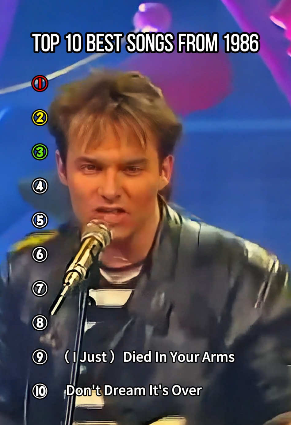 Top 10 Best Songs From 1986 #song #bestsong #top10 #1986 #80s #Music #80smusic #fyp 