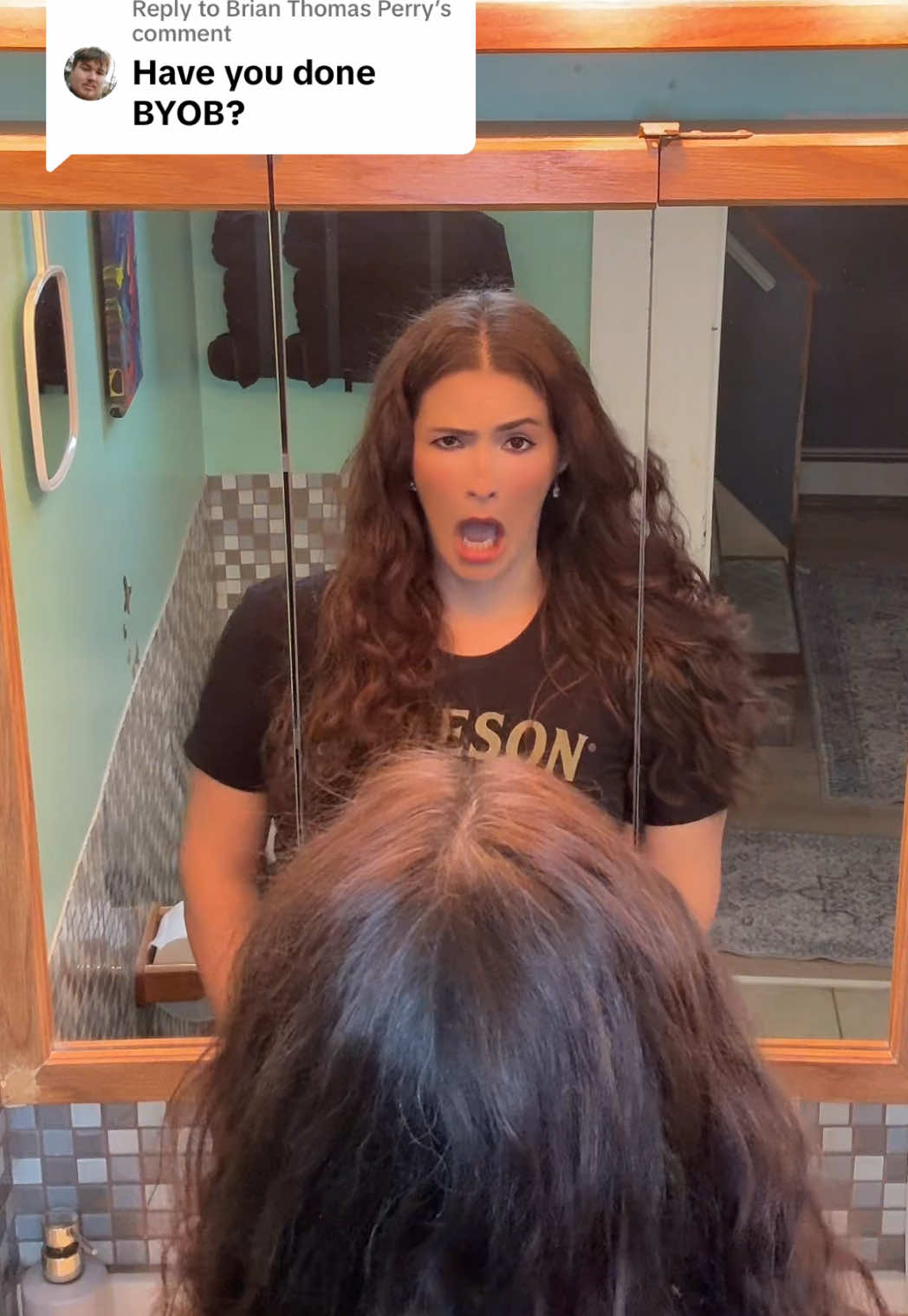 Replying to @Brian Thomas Perry I might as well keep the @systemofadown party goin’  @Shavo @Serj Tankian #lipsync #mirror #byob 