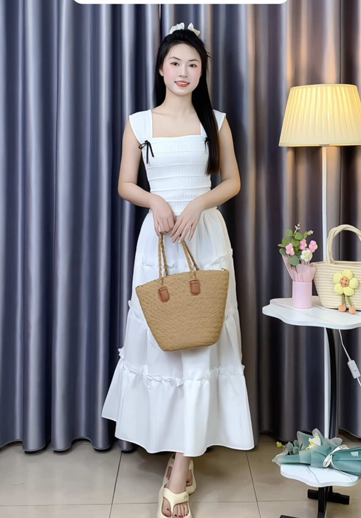 Chân váy đi biển midi dáng dài #chanvay #reviewlamdep #review #phoidoxinh #thoitrangnu #reviewquanao #unboxing #muataitiktok #thuydung_m58 