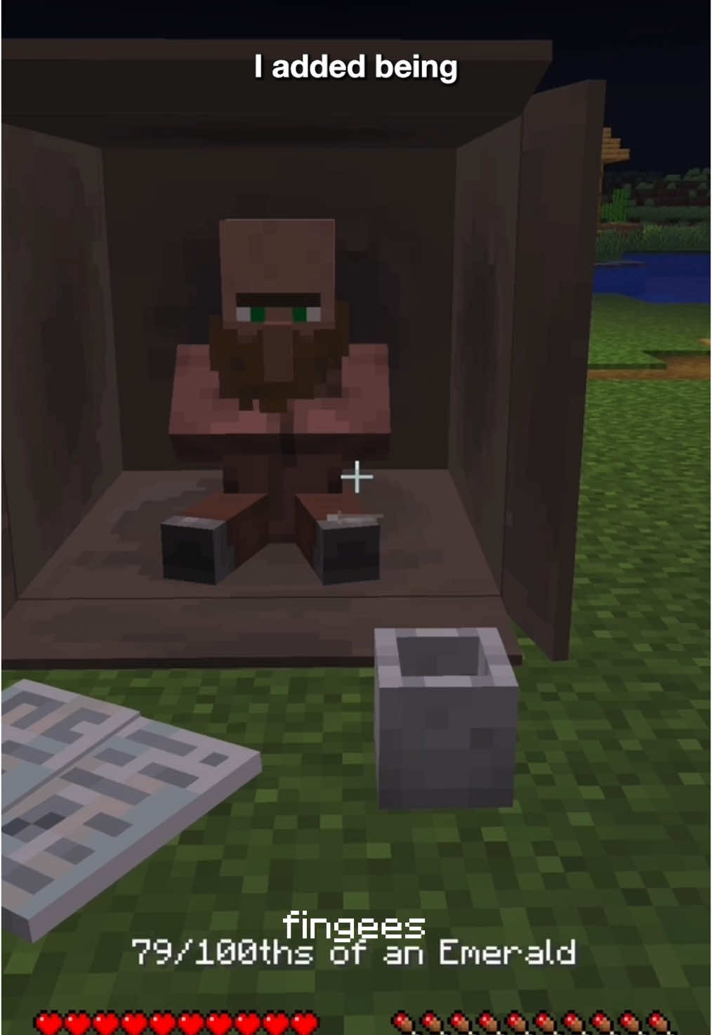 i added being unhoused to #Minecraft #cursedminecraft #minecraftmemes 