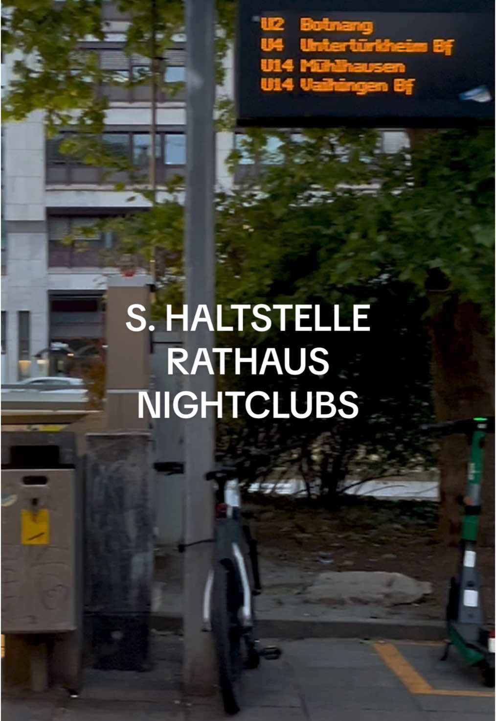 S. Haltstelle Rathaus Nightclubs #stuttgart #stuttgartcity #rathausstuttgart #nightclubs 