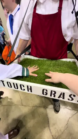 one of the highlights of ACEN 2025: getting roasted by the Touch Grass Guy 😭 #fyp #acen2025 #cosplay #touchgrass 