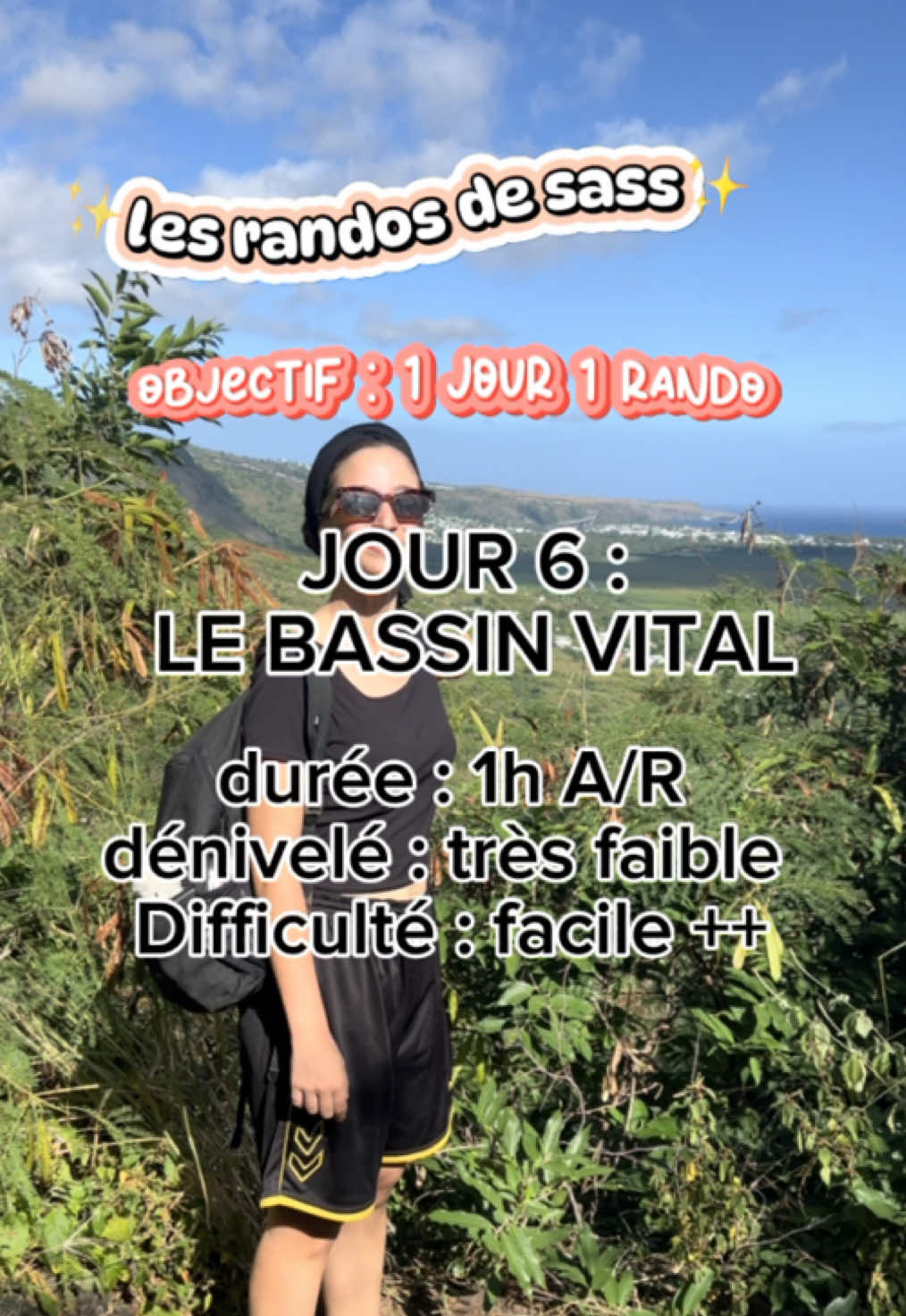 HOLAA☀️☀️, JOUR 6 : LE BASSIN VITAL 💦 Bon les gars aujourd’hui c’était petite balade tranquille au vu de la semaine que j’ai passé ( mais je la compte comme une rando pcq j’le suis levé tôt ce matin donc voilà mdrr) Départ ?📍Réserve naturelle de l’étang Saint Paul ( un peu loin que le moulin à eau qui sera sur ta droite en arrivant ) Cette balade est idéale en famille car peu de dénivelé et un petit coin pour ce restaurer arrivé au bassin 😃 On commence par une montée ( léger cardio ) puis au bout de 20/30 min on arrive au bassin vital entre les « falaises »🏞️ ❗️Alors même si c’est pas une rando avec un fort dénivelé positif j’ai été contente de découvrir ce petit coin pas vraiment connu du public 👍🏼 ⚠️Conseils : bonne chaussures et bombes anti-moustique ( ou vêtements couvrants).  En effet, l’eau est assez stagnante donc il y’a tout une faune au bord de l’eau ( moustiques , libellules , y’a même des petites souris 🐭) On a fait ce trajet aller-retour mais si t’es motivée tu peux continuer la boucle sans soucis le chemin est balisé par les traits jaunes et blancs 🟡⚪️ À demain pour le jour 7💪🏼,  le dernier jour de ce défi pureee j’ai l’impression que c’est passé hyper vite ! pas vous ?😉 Prenez soin de vous  ☀️☀️☀️ Sass  #reunionisland #iledelareunion #randodesass #bassinvital #1jour1rando #r7j #fyp #etangsaintpaul #rando974 