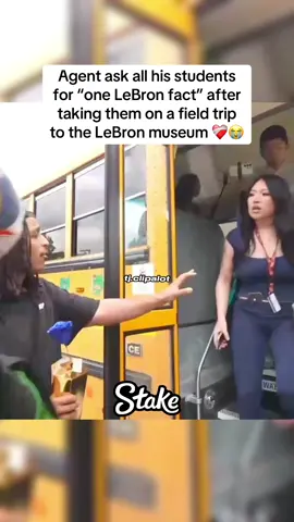 Agent ask all his students for “one LeBron fact” after taking them on a field trip to the LeBron museum ❤️‍🩹😭 #agent00 