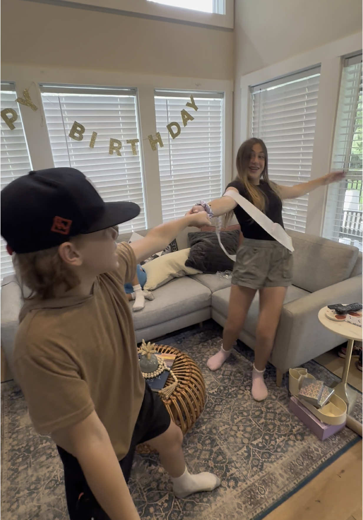 I think she likes her gift 😉 #bella #sebastian #insane #13thbirthday #wehaveateenager #musiclover #musicislife #Siblings #brothersisterlove #sosweet #FamilyFun #recordplayer #records #birthday #gatlinburg #gatlinburgtennessee #happybirthday #tinyhome #familygetaway #homeschool #baseballfamily #christiantiktok 