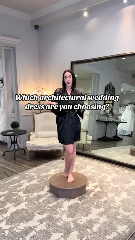 We just LOVE an architectural wedding dress moment! 😍 See all of these BRAND NEW gorgeous @Leah Da Gloria wedding dresses + more during our Trunk Show, NOW until May 24th, by appointment only! ✨ Click-to-call in profile 📞 @WeddingFashionExpert #weddingdress #weddingdresses #weddingfashion #weddingstyle #wedding #weddingdressshopping #bridalstore #weddingtok #weddingfashiontok #weddingplanning #weddingseason #bridetobe #leahdagloria #straplessweddingdress #cleanweddingdresses #architecturalweddingdress #silkweddingdress #weddingdresswithslit 