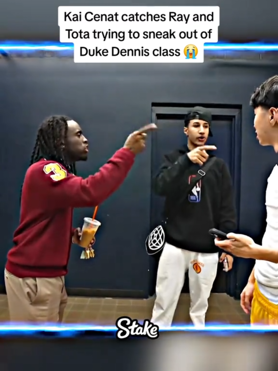 Kai Cenat catches Ray and Tota trying to sneak out of Duke Dennis class 😭 #kaicenat #rayasianboy #dukedennis 