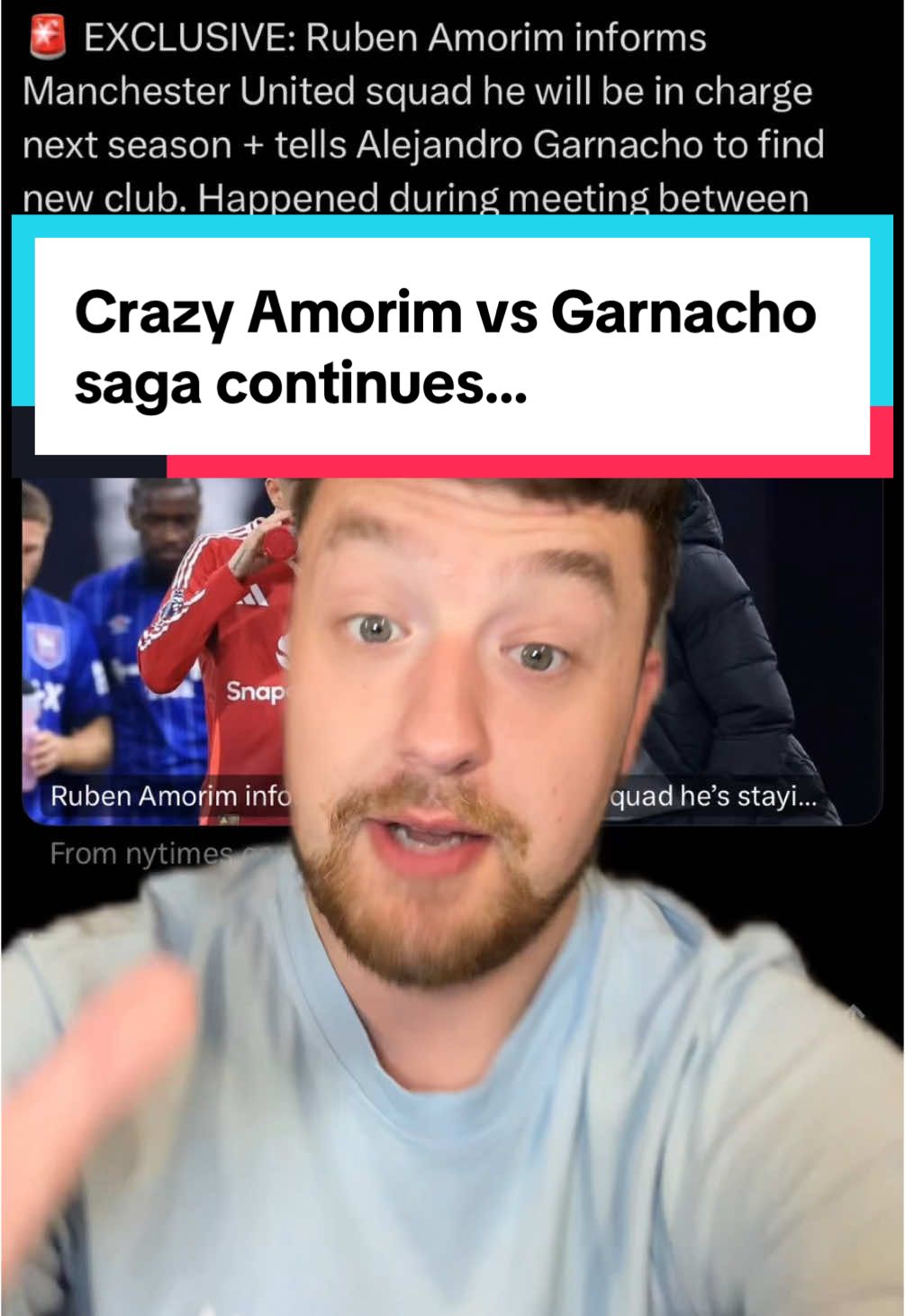 Crazy Amorim vs Garnacho saga continues… #manchesterunited #manutd #mufc #garnacho #rubenamorim #rorytalksfootball 