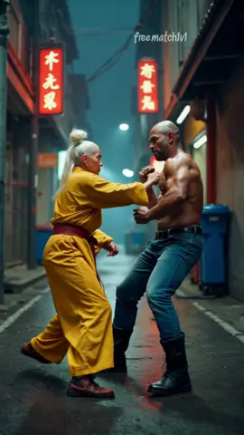 The grandmother was harassed by thugs when she returned home #fighting #kungfumaster