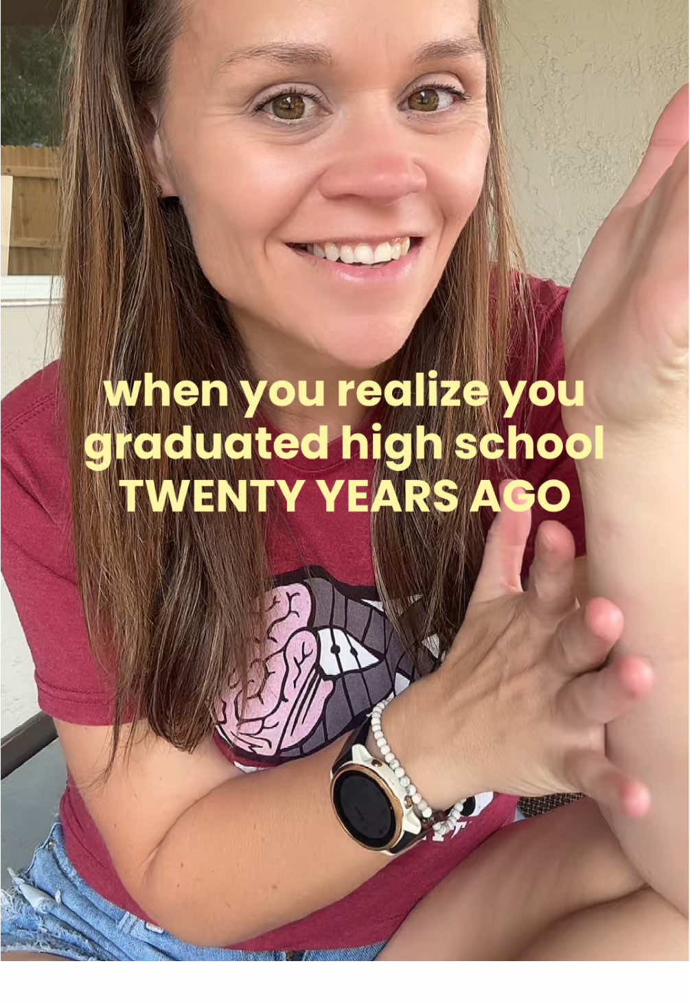 and next year my son will start high school at that same school 😳 #classof2005 #20yearsago #relatable #momlife 