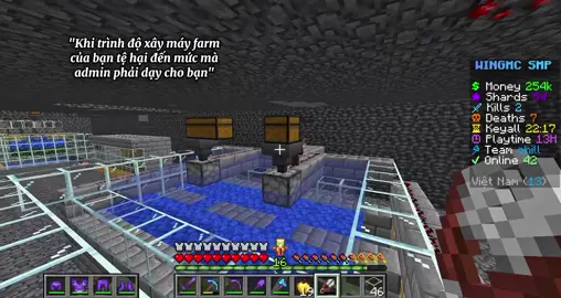btw máy farm tôi xây ở cuối và nó ko hoạt động🤘#real #fyp #xuhuong #Minecraft #crystals 
