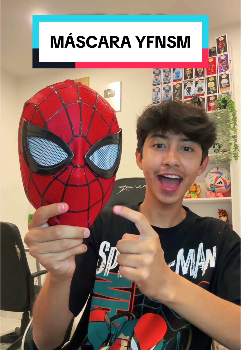 MI MÁSCARA DE YOUR FRIENDLY NEIGHBORHOOD SPIDER-MAN 🕷️  #spiderman #tuamigoyvecinospiderman #mascara #cosplay 