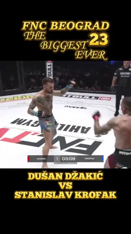 Još jedan knockout, Krofak nokautirao Džakića u prvoj rundi #fyp #fnc #mma #fyyyyyyyyyyyyyyyy #balkan #fncbeograd #beograd #džakicdusan #pantera