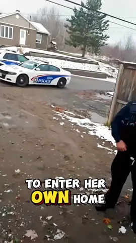 “Prove I Don’t Live Here!” Woman Confronts Cop Who Wrongly Blocks Her From Entering Her Own Home #cops #police #copsoftiktok #policeofficer 