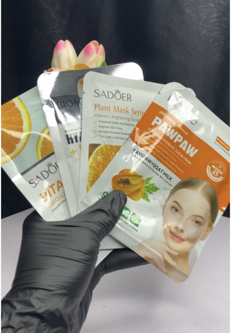 For Mild Face Brightening,Get Sheet masks that contains Vit-C and Hyaluronic Acid. Vitamin C is a very good Brightening agent that provides your skin with nutrient  Hyaluronic Acid contains Hydrating Agent that helps rejuvenate your skin  A combination of both will give your skin thay brightened look you are looking for when combined with your skincare products  To place an order for personalized masks, send a dm on WhatsApp or instagram via link in bio  #sheetmask #facesheetmask #brighteningmoisturizer 