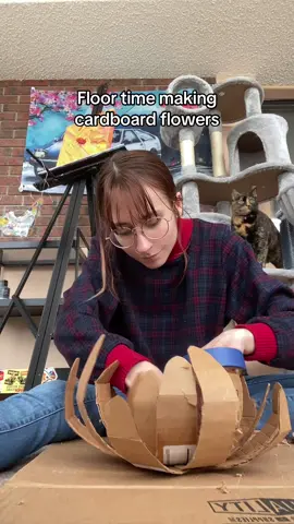 You can catch my on the floor for most of my crafts. Idk why but I can’t sit still in a chair 