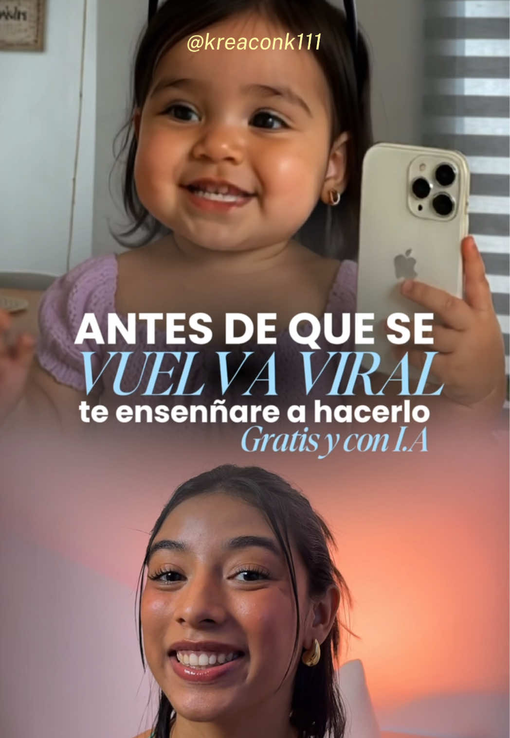 👶✨ Antes de que este formato se vuelva viral… te enseño cómo hacer un video de bebé que habla usando solo IA y tu creatividad. 🎧 Día 8 construyendo un negocio con IA desde cero hasta $100.000 💸 y sí, esto lo puedes aprender GRATIS. 📲 y es más fácil de lo que imaginas. 💬 ¿Quieres las IAs que usé? Comenta “bebé” y compártelo con esa amiga que necesita verlo. Con amor, tu amiga más íntima 💌 Kata #IA #NegociosConIA #VideoViral #InteligenciaArtificial #EmprendeConIA #ChatGPT #hedra #babyai #voicetalk 