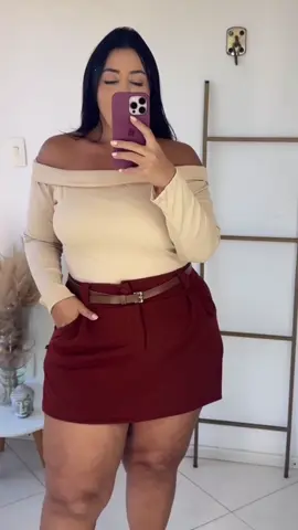 Short saia plus size #tiktokshop 