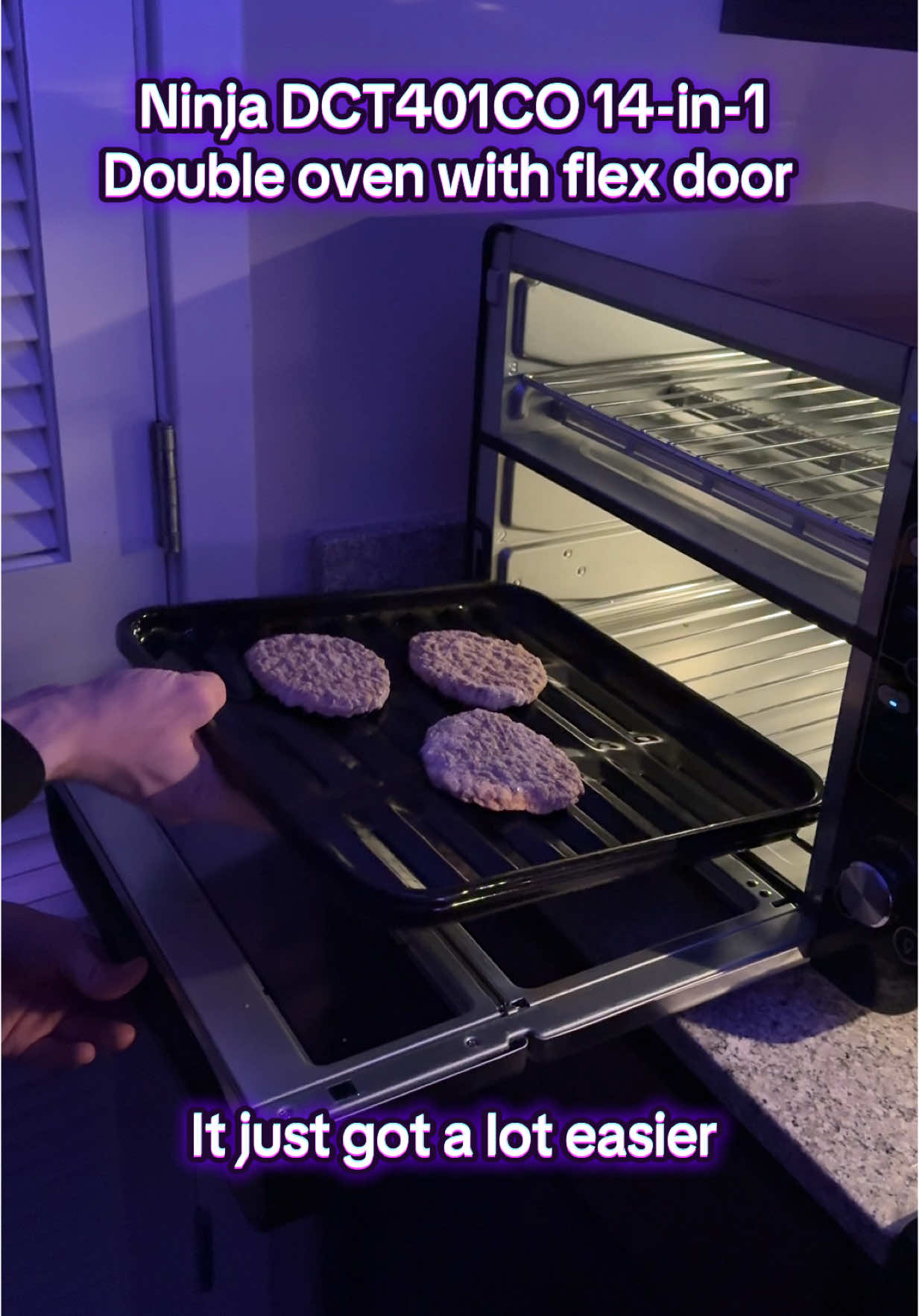 We love it #ninja #ninjadoubleoven #food #cook #twomeals #oven #bake #fyp #foodtiktok #easymeals #kitchen 