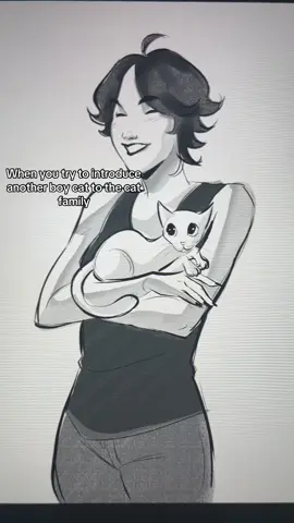 I originally named him Chiikawa but his new name is Mochi. The girls haven’t gotten use to the idea of 2 boy cats though. #foryou #foryourpage #fyp #cat #cats #catsoftiktok 