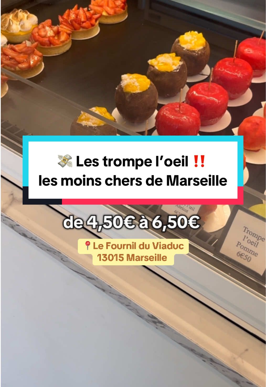 ‼️ Les trompe l’œil les moins cher de Marseille 💸 📍Le Fournil du Viaduc ➡️ 2A RUE DE LA PAGODE, Bd du Bosphore Résidence, 13015 Marseille #marseille #FoodTok 