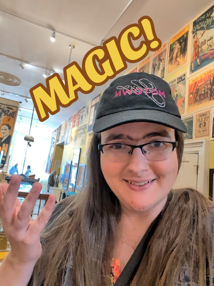 Presto Change-O! Having fun at the American Museum of Magic in Marshall, Michigan! #Magic #AmericanMuseumOfMagic #FYP #ItsAboutMagic #MerlinMusical #DougHenning 