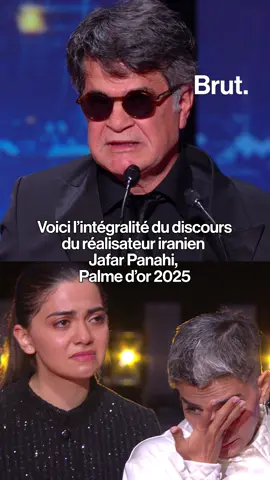Voici l'intégralité du discours du réalisateur iranien Jafar Panahi, récompensé de la Palme d'or du 78e @festivaldecannes #cannes2025