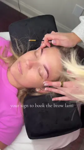 Can’t go wrong with a brow lami🩷 #browlamination #esthetician #louisiana @Ashton Perkins Guy 