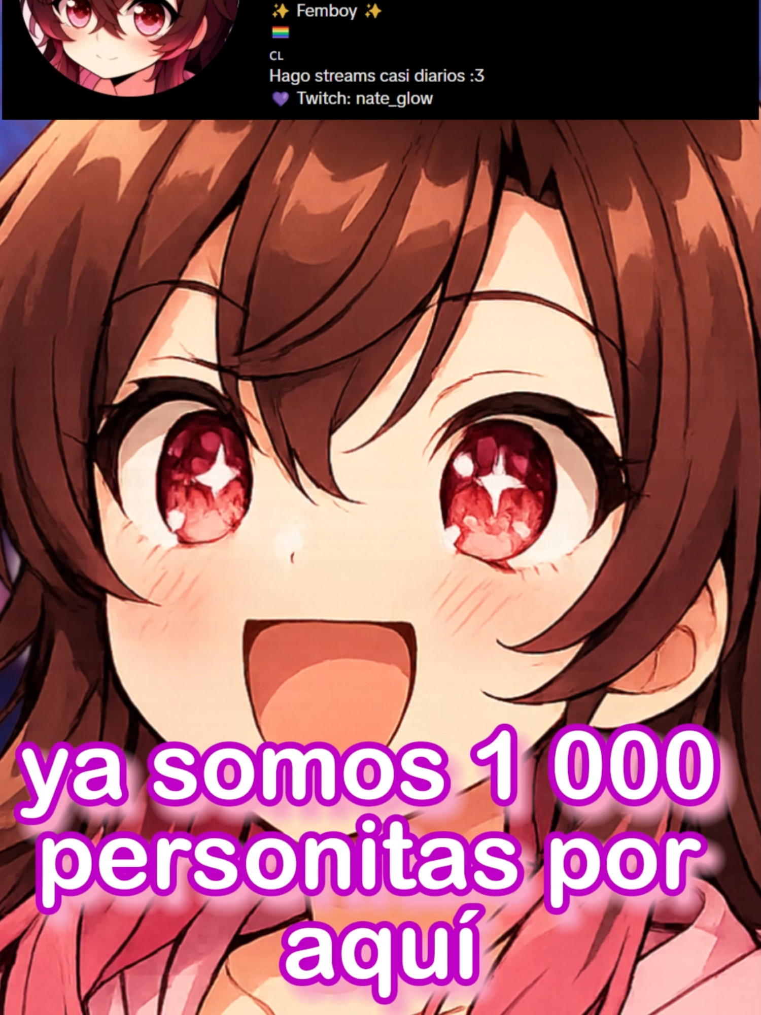 Los quiero muucho graciasss <33 🥹#vtuber #femboy #vtuberespañol #edit #gaminggirl #streamerpequeño #twitch #fyp #storytime #chile #lofi #femboychile #relatable #streamerlatino #animeedit #emociones #Nate_glow #twitchclip #nate #gracias #graciasporsuapoyo❣️ #graciasporelapoyo