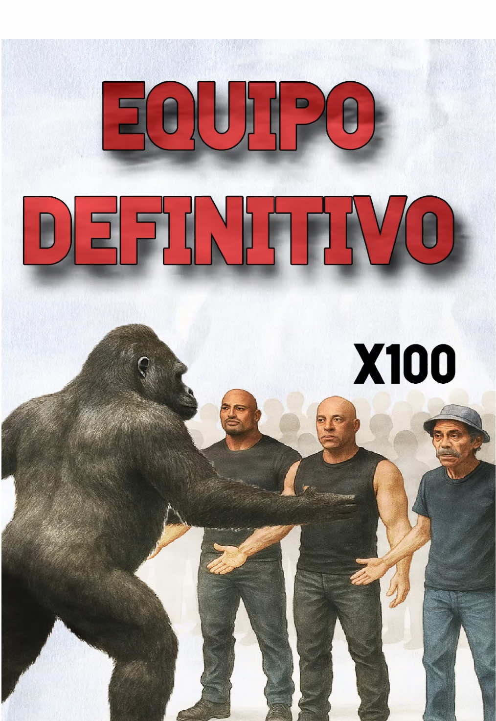 Escogí a las 100 personas que pelearán con el gorila  #meme #shitposting #brainrot