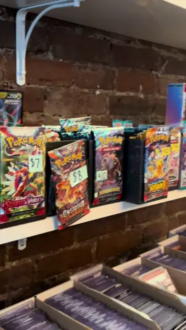 Shout out to Bleecker Street Trading for fueling the addiction 🥲 #pokemon #pokemoncardshops #pokemontiktok #newyork #nyc #tradingcardshop #fyp 