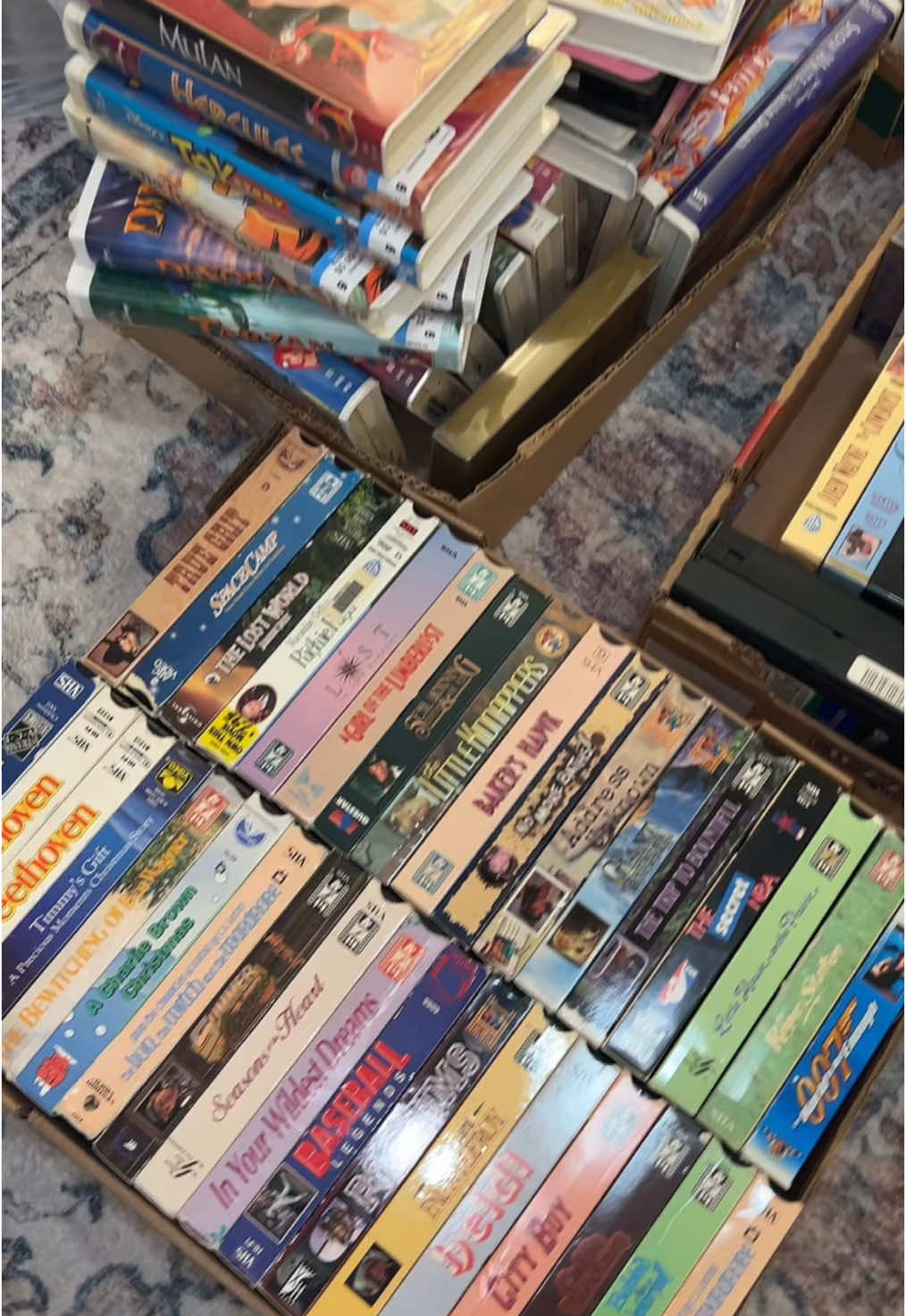 I luv physical media. I got all of these vhs tapes for under $50 so I will probably end up donating some of them back to goodwill 