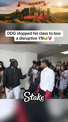 DDG stopped his class to box a disruptive YN😭❤️‍🩹#streameruniversity #fyp #ddg #moresamedayclips 