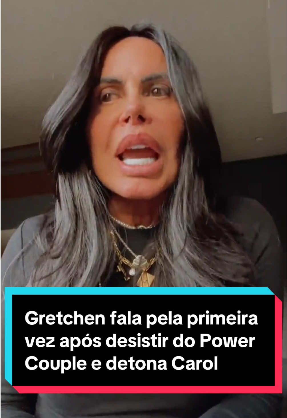 Gretchen fala pela primeira vez após desistir do Power Couple e detona Carol #powercouple #powercouplebrasil #gretchen 