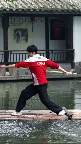 With the Red Tassel Spear in hand, the movements flow effortlessly like the wind. 💥 This is the passion and strength of youth! 🔥 #China #YouthPower