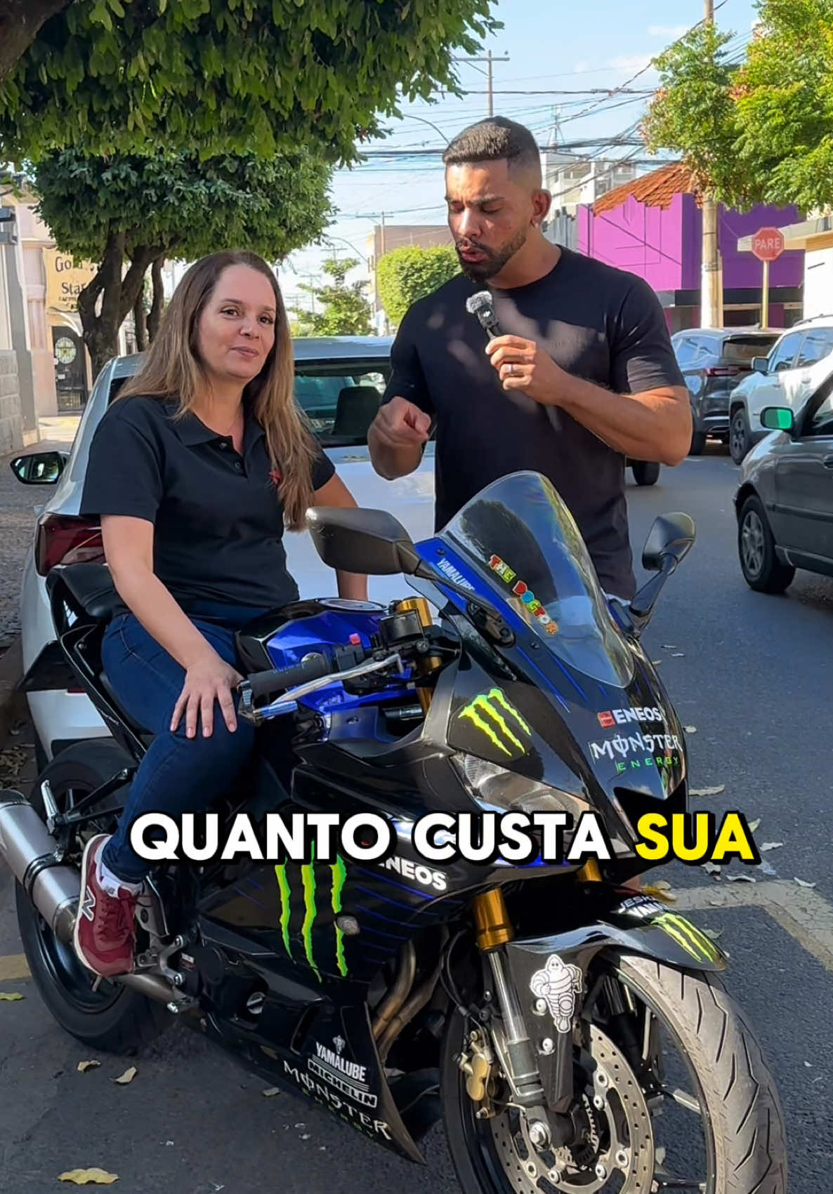 Quanto custa sua moto? #Entrevista #moto #motos #mulher 