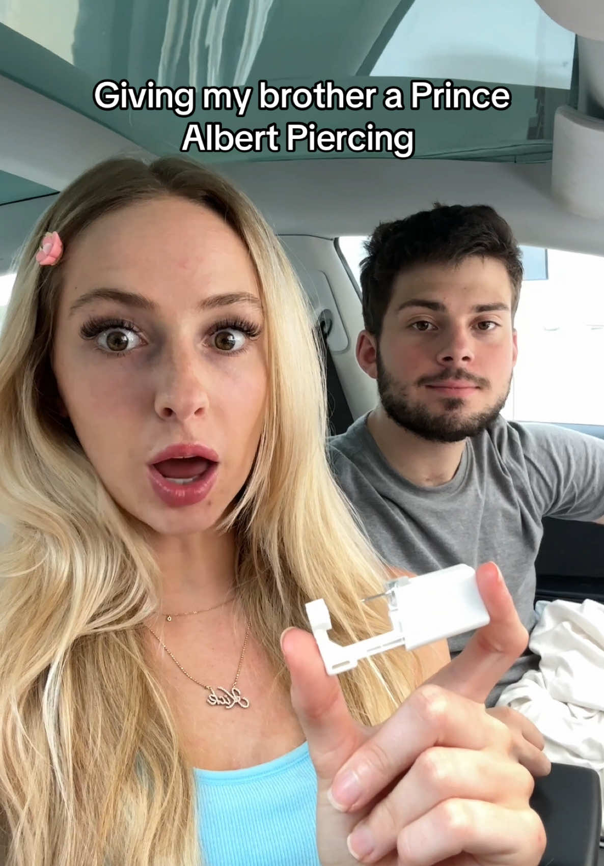 I can’t believe he actually did this… #fyp #piercing 