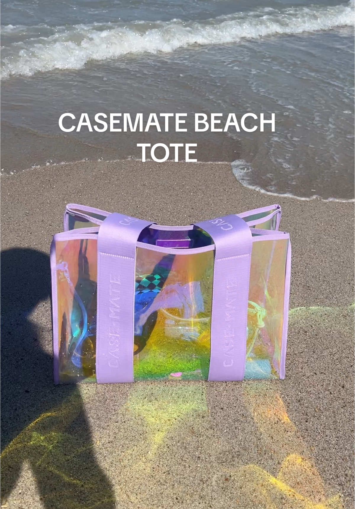 stylish—sand proof—mom proof beach tote! @casemate #casemate #beachbag #summerbag #beachessentials #beachmusthave #bagtok #tiktokshopmemorialday 