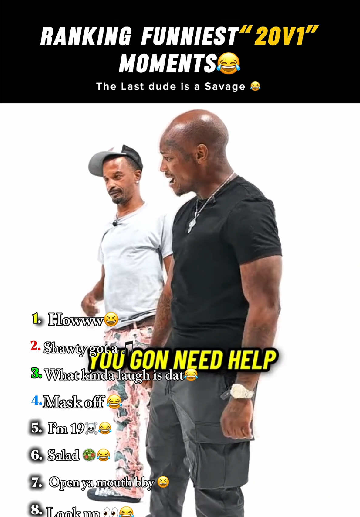 Ranking funniest 20Vs1 moment #compilation #funnyvideos #ranking #trending #poptheballoon #usa #20vs1 #funnytiktok #foryoupage #top5 #funnymoment #funnyvideos #CapCut 