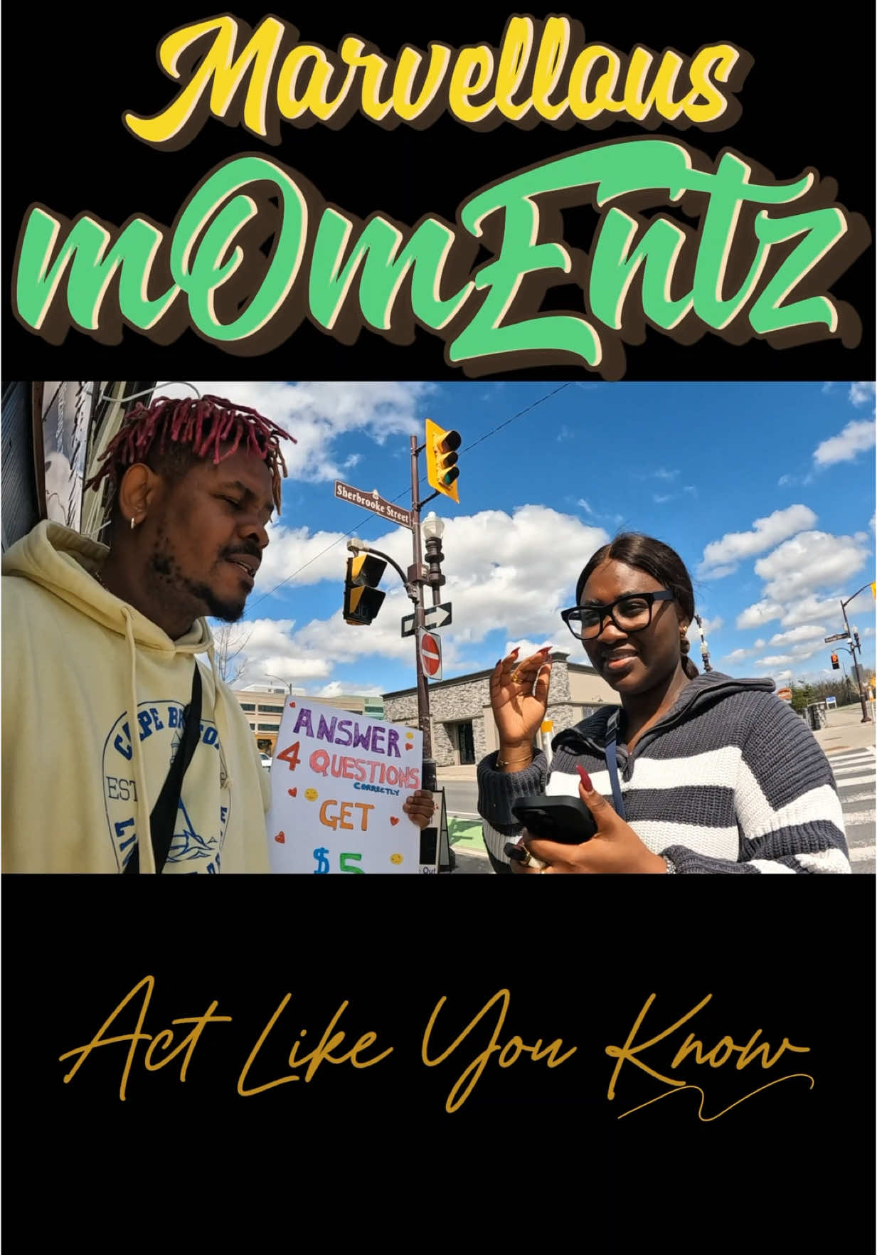 Beautiful African Girl Shoots Her Shot! Answer 4 QUESTIONS earn $5 Dollars Catch the vibe and moments as Marvellous aka Fikky Baddman tours the streets of your neighborhood with a mouthful of random questions #StreetInterviews #CrazyReactions #PublicPranks #LifeInCanada #UrbanCulture #NewToCanada #FunnyVideos #PublicInterviews #SocialExperiments #ExploreCanada