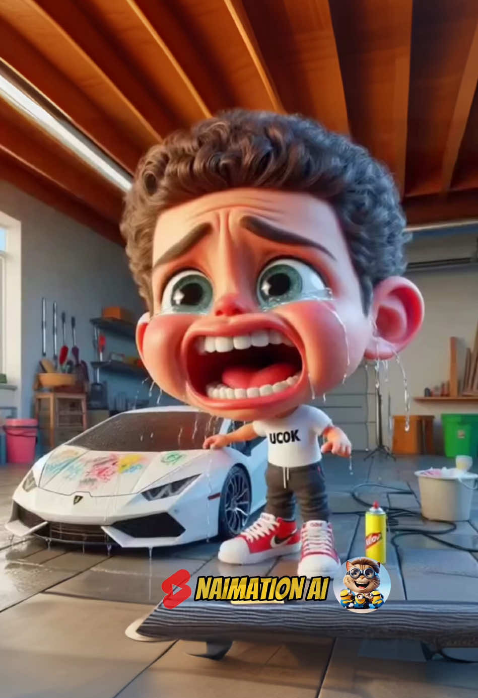 Ucok coretin mobil, kena marah bapak 😅 #animasi #animasilucu #kartun #cartoons #kartunlucu #kartunanimasi #hiburan #komedi #kocak #humor #sedih 
