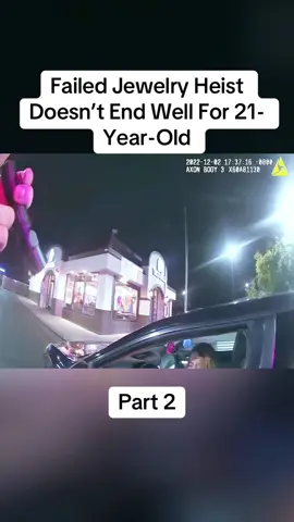 Part 2: Failed Jewelry Heist Doesn’t End Well For 21-Year-Old #cops #copsoftiktok #police #policeofficer #bodycam #crime #truecrime #truestory #foryou #fyp 