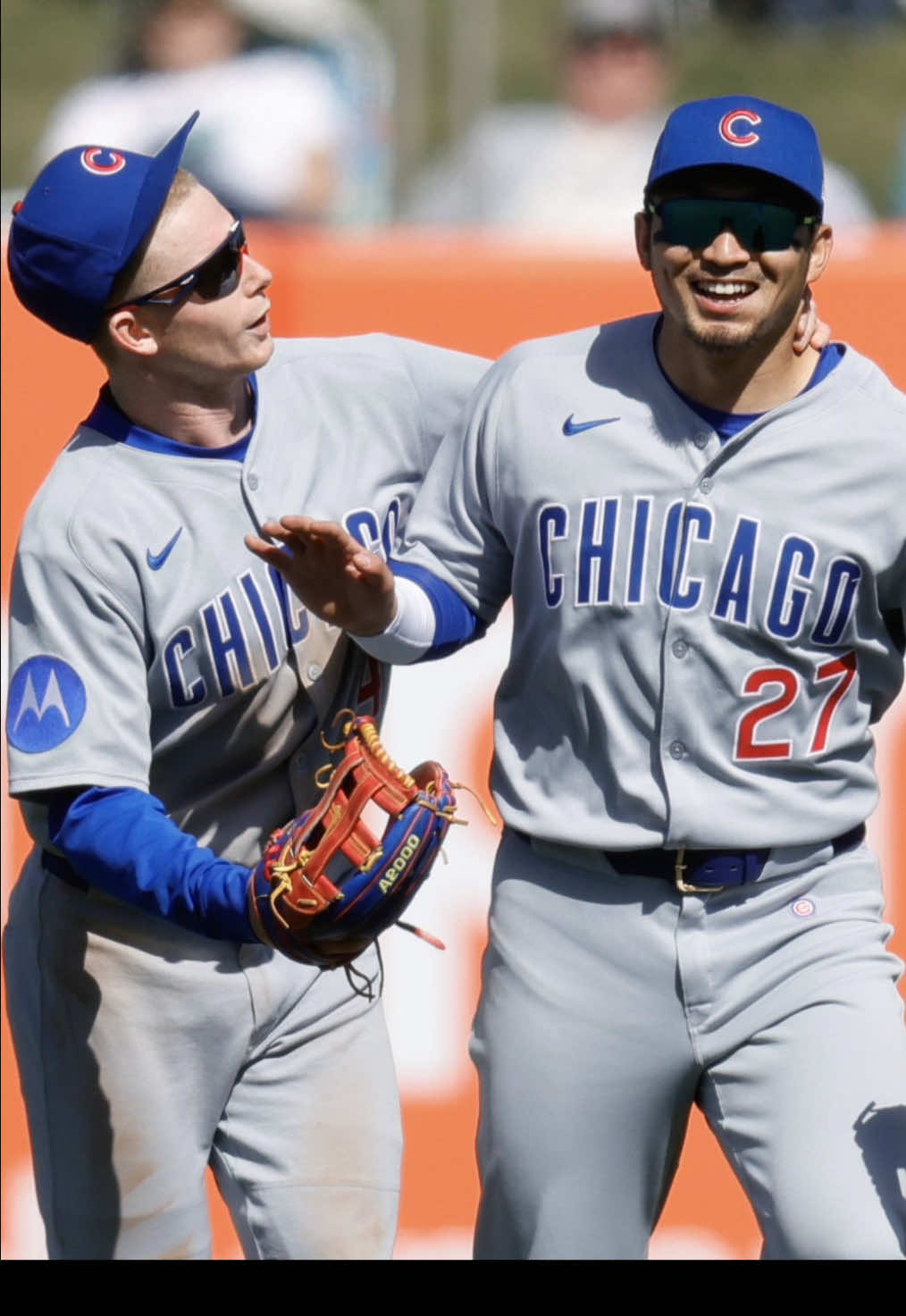 Seiya & PCA are hilarious 😭 (📸: @taylor_mcgregor) #chicago #cubs #chicagocubs #chicubs #chi #chitown #chicity #windycity #gocubs #gocubsgo #chicagotiktok #MLB #baseball #sports #sportslover #sportstiktok #sportlover #sporttiktok #fyp #foryou #foryourpage #foryourpage #fypシ #fypage #fypシ゚viral #fypdongggggggg #fypp #fyppppppppppppppppppppppp #baseballtiktoks #baseballtiktok #baseballboys #baseballlife #baseballszn #baseballseason #baseballplayer #baseballislife #trend #trending #trendy #tiktok #viral #wrigleyfield #FlyTheW #Cubbies #beisbol #kyletucker #homerun #dansbyswanson  #petecrowarmstrong #pca #seiyasuzuki #japan #japanese #funny 