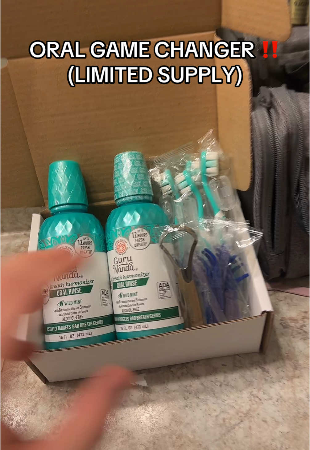 This a must for the oral game ‼️ #mouthwash #fresh #breathe #tts #gurunanda #teeth #mint #creatorsearchinsights 